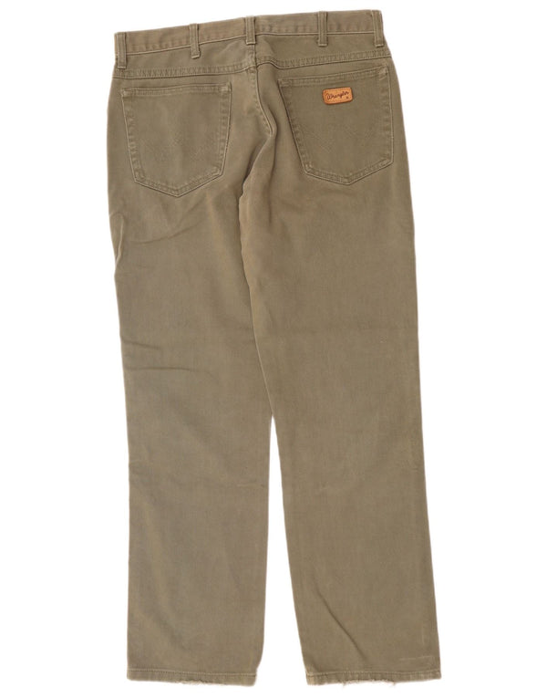 WRANGLER Blugi drepte pentru bărbați Texas W33 L30 bumbac kaki