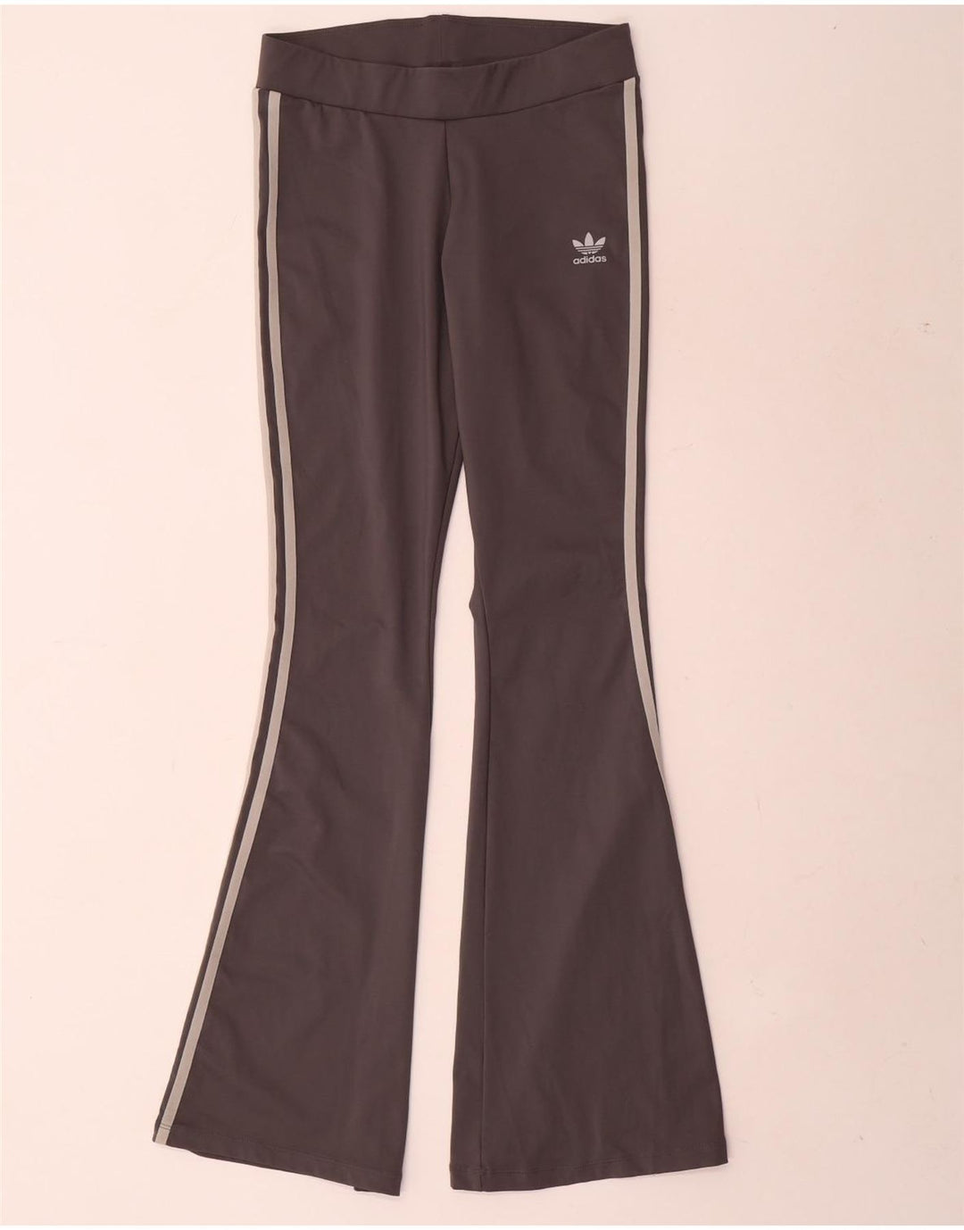 Leggings Flare Adidas pentru femei UK 12 Medium Gri Poliester