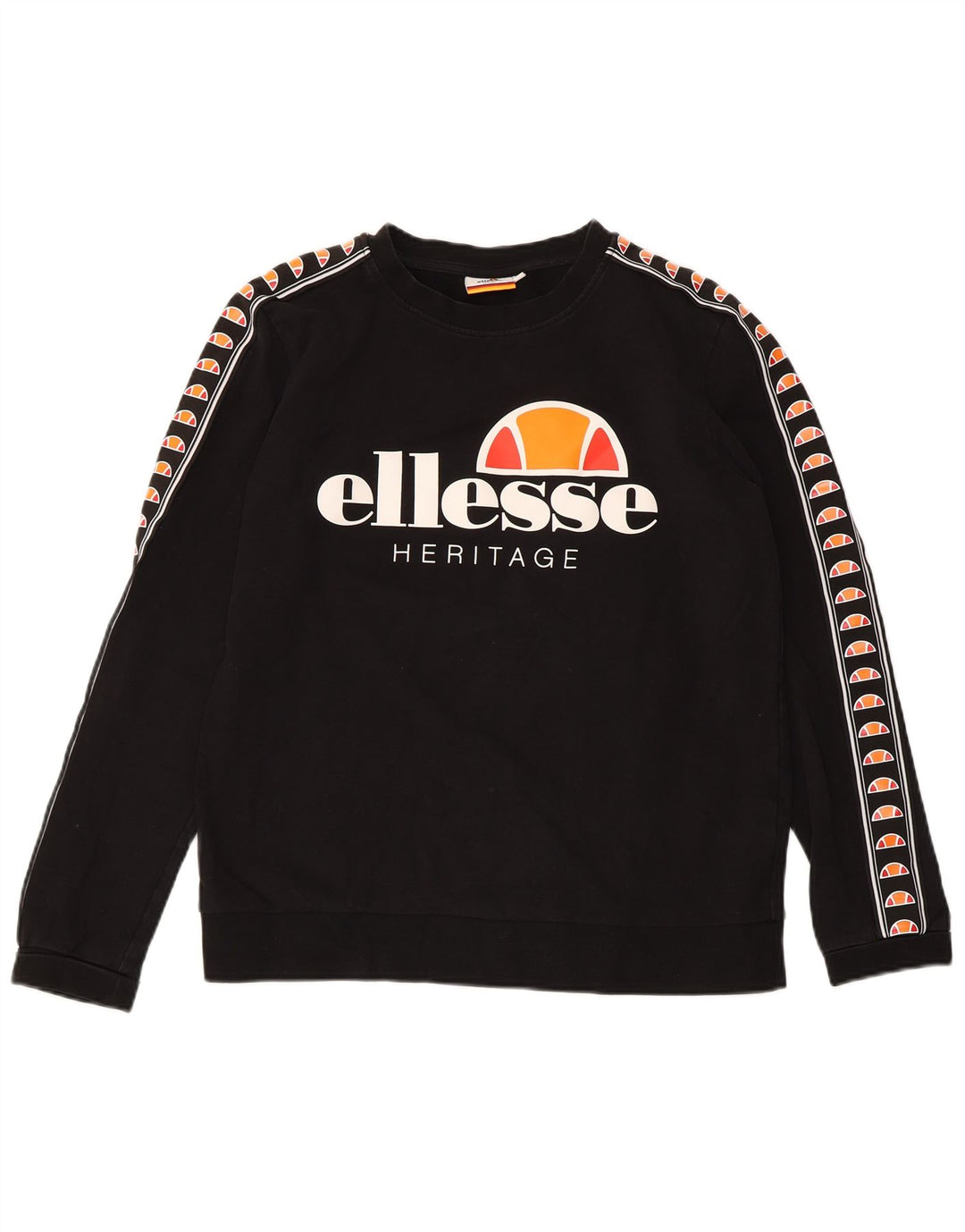 Pulover pentru damă ELLESSE Heritage Graphic Pulover UK 14 Medium Negru