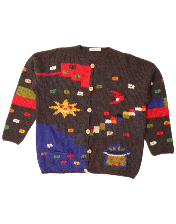 Pulover cardigan supradimensionat pentru femei Premode UK 18 XL Gri Geometric