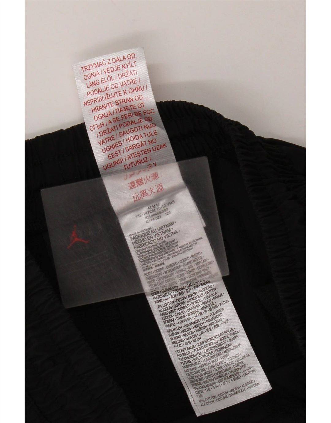 Pantaloni scurți sport Jordan pentru băieți 10-11 ani, bumbac negru