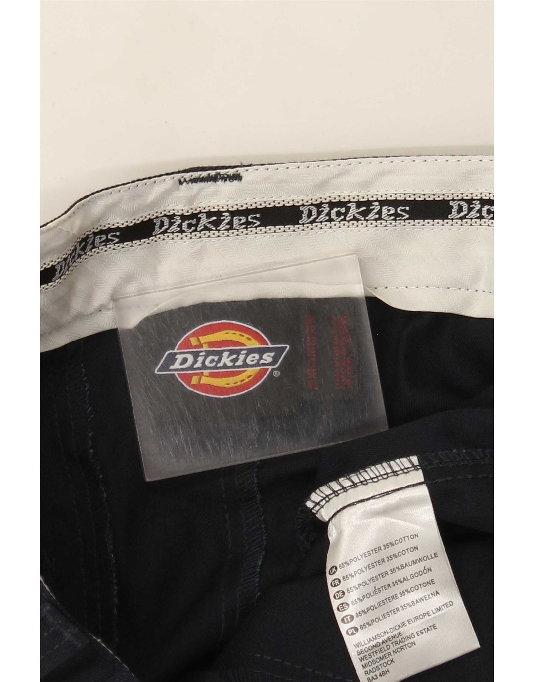 Pantaloni chino drepți pentru bărbați Dickies W38 L31 Poliester negru