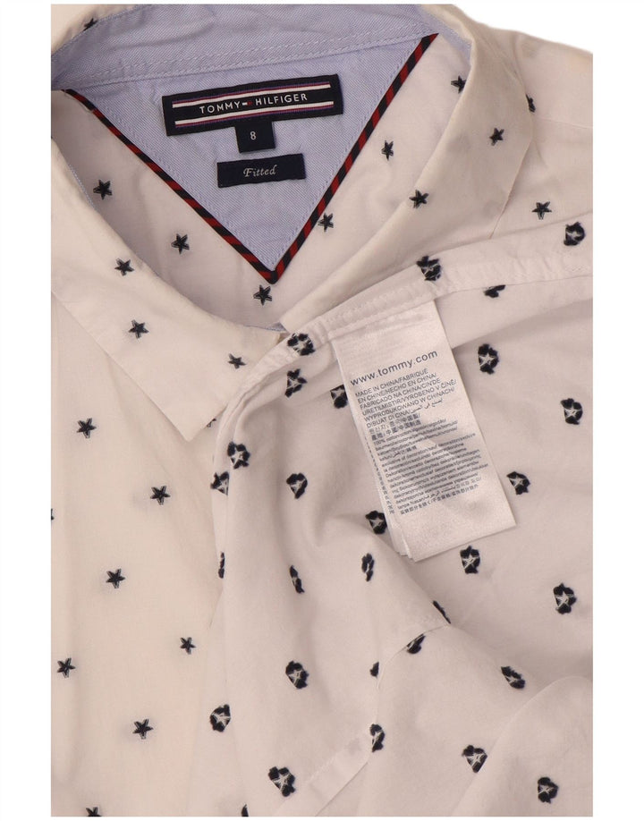 Cămașă Tommy Hilfiger pentru femei US 8 Medium White Spot Bumbac