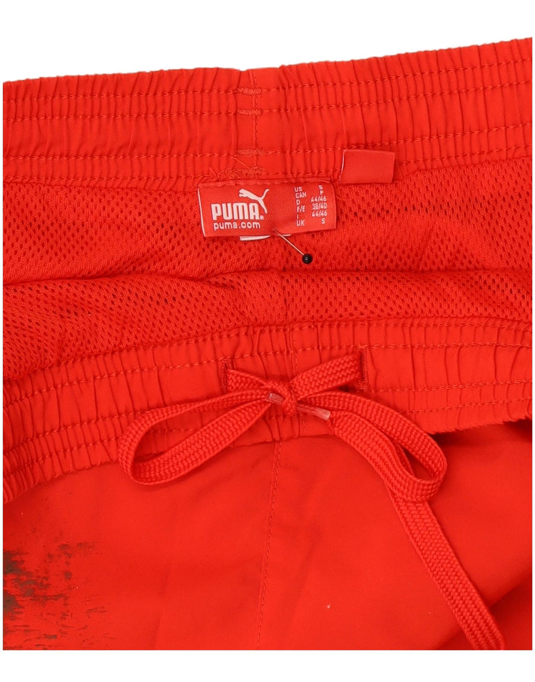 Pantaloni scurți sport grafic Puma pentru bărbați, roșii mici