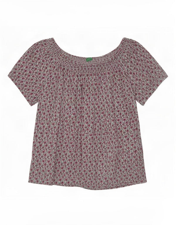 Bluză pentru femei Benetton UK 16, mare, multicoloră, florală
