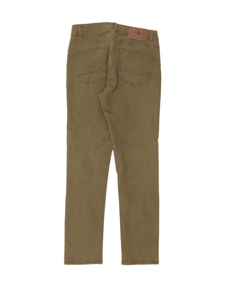 DACK'S Mens Slim Jeans IT 48 Medium W30 L32 Khaki Cotton Vintage Dack's and Second-Hand Dack's from Messina Hembry 