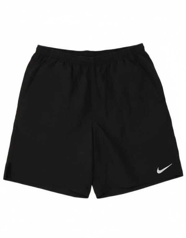 Pantaloni scurți sport Nike Dri Fit pentru bărbați, poliester mediu negru