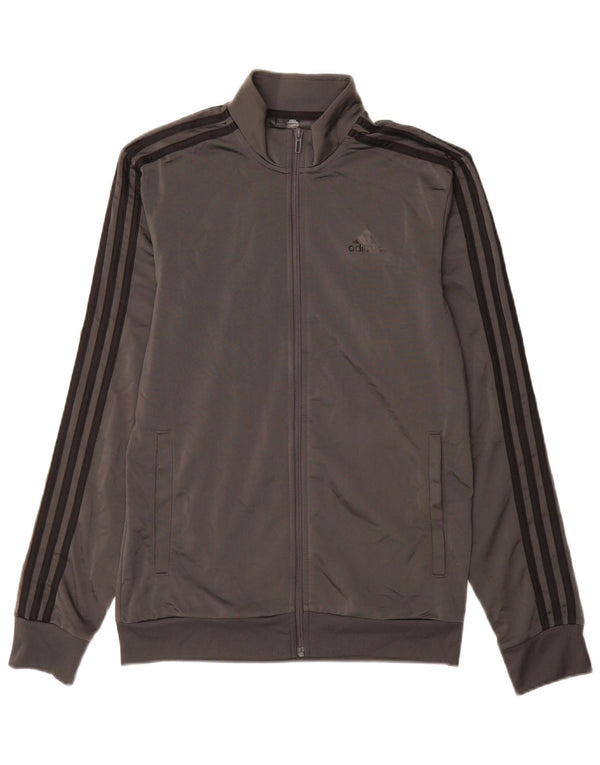 Trening pentru bărbați Adidas Top Jachetă Mic Gri Poliester