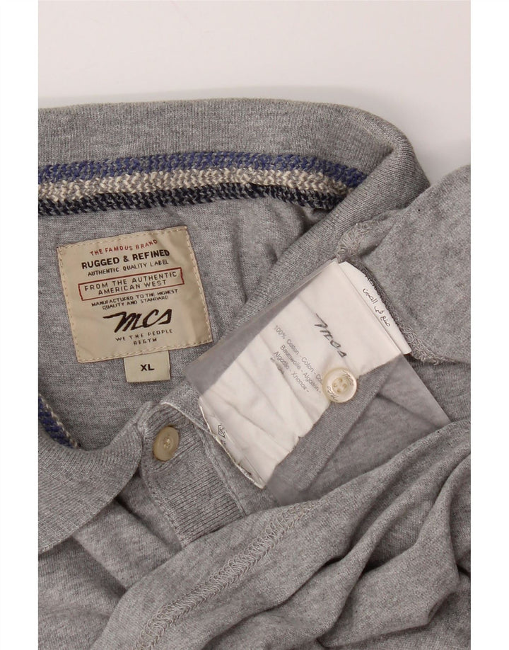 Cămașă polo cu grafică Marlboro Classics pentru bărbați XL, bumbac cu pete gri