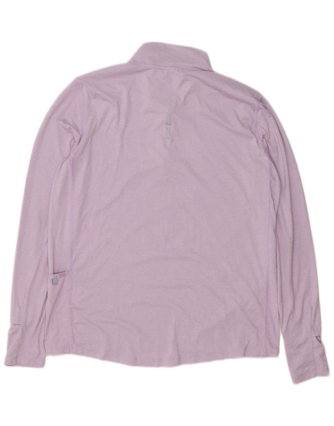 Top de trening Nike Dri Fit Zip Neck Pullover pentru femei UK 14 Mov mediu