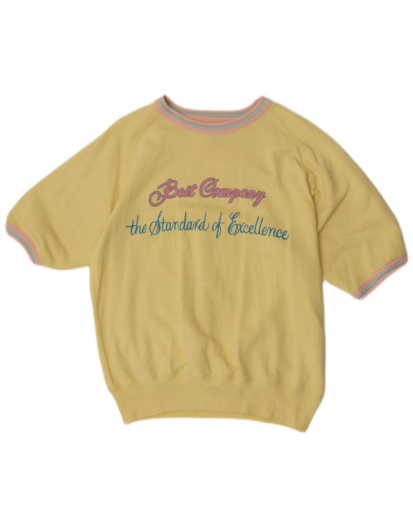 Tricou grafic Best Company pentru femei Top UK 16 Large Yellow