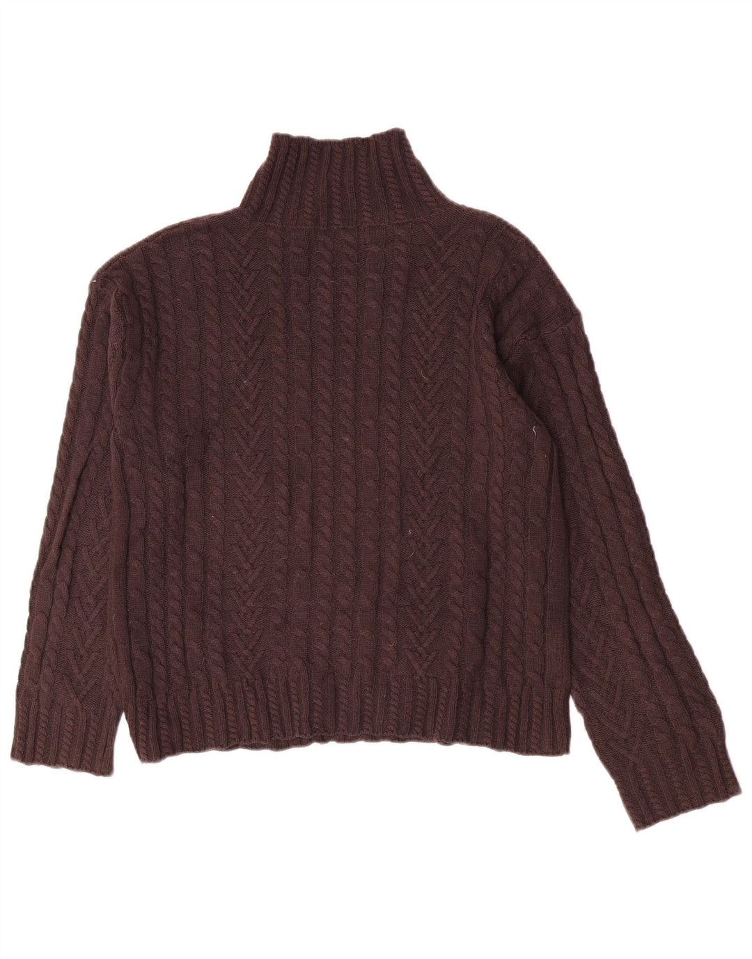 Marks & Spencer Pulover oversized cu gât țestoasă pentru femei UK 6 XS Maro