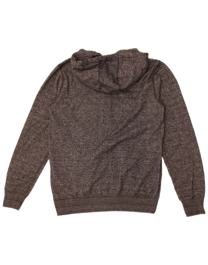 Pulover Quiksilver pentru bărbați, cu fermoar grafic, poliester, gri mediu