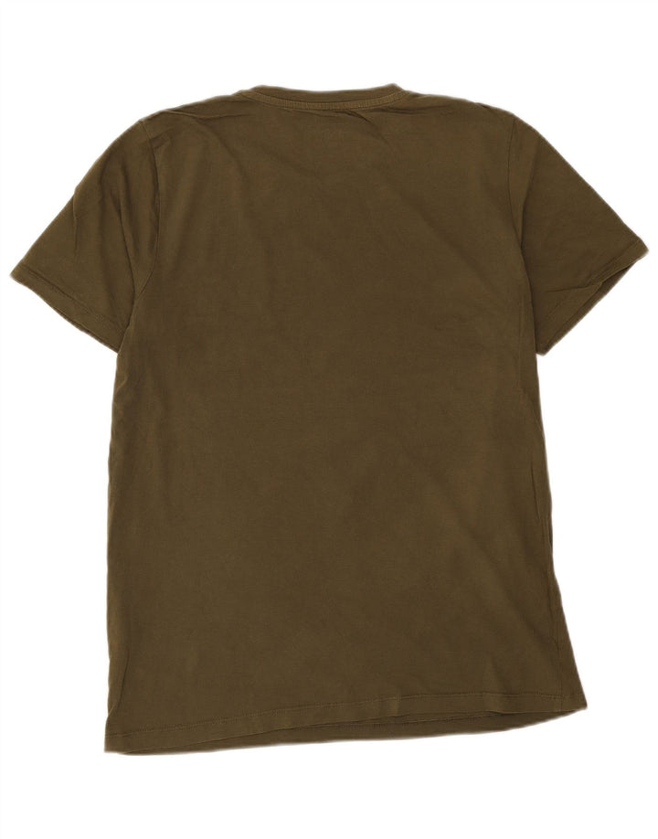 Tricou Jack & Jones pentru bărbați Top mare din bumbac kaki