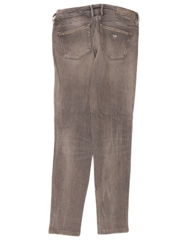 Blugi skinny pentru femei Guess Distressed Jegging W26 L28 gri