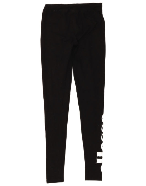 Leggings cu grafic pentru femei Ellesse UK 8, bumbac negru mic