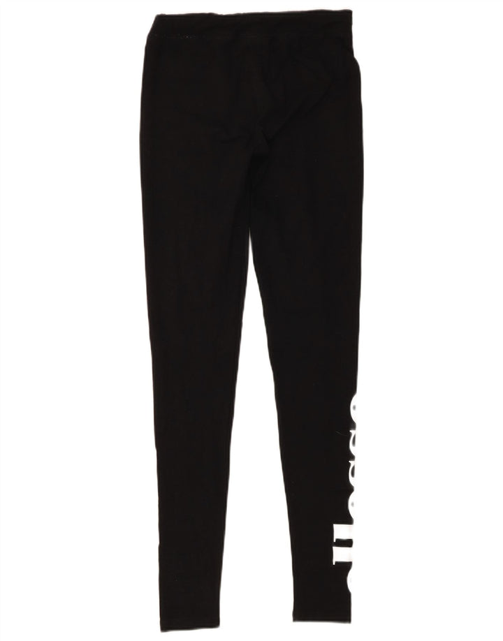 Leggings cu grafic pentru femei Ellesse UK 8, bumbac negru mic