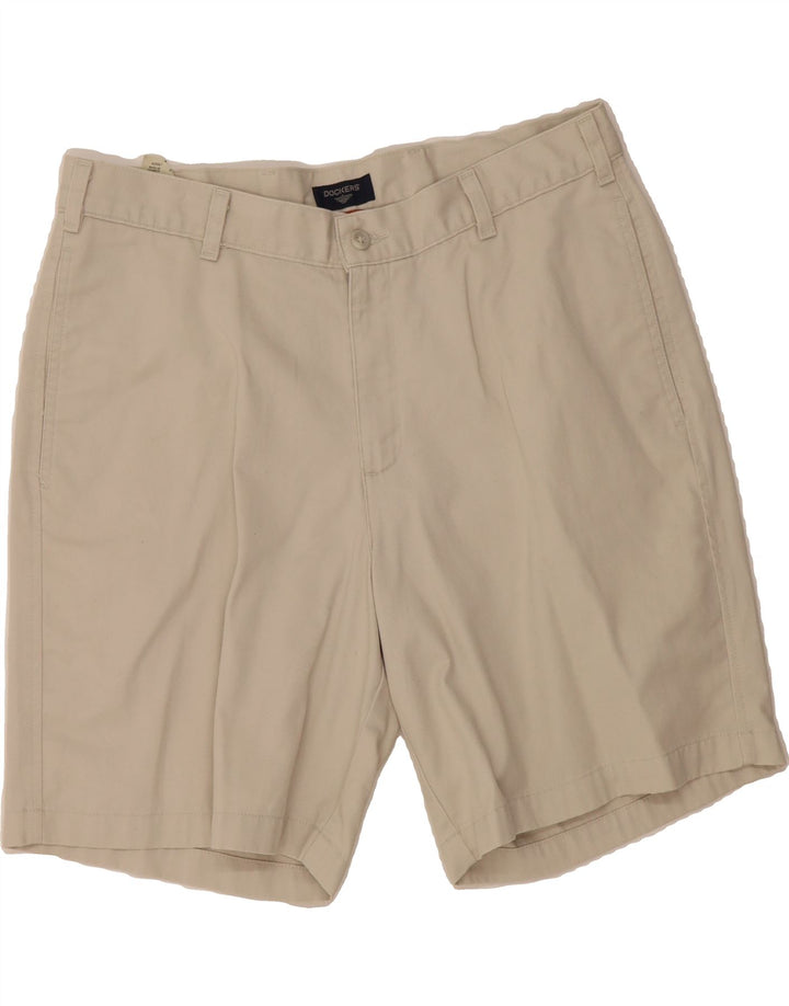 DOCKERS Mens Chino Shorts W34 Large Off White Cotton Vintage Dockers and Second-Hand Dockers from Messina Hembry 