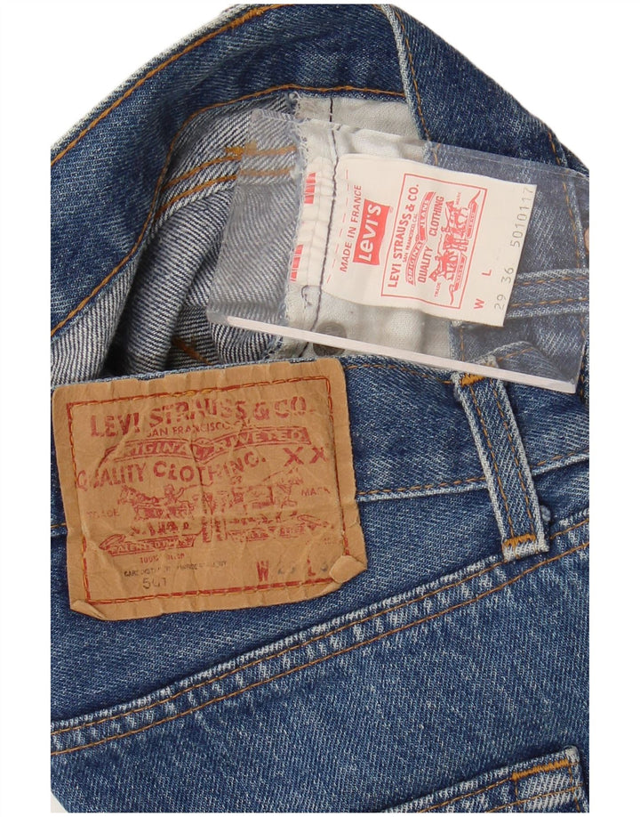 Pantaloni scurți Levi's 501 Denim W29, bumbac albastru mediu