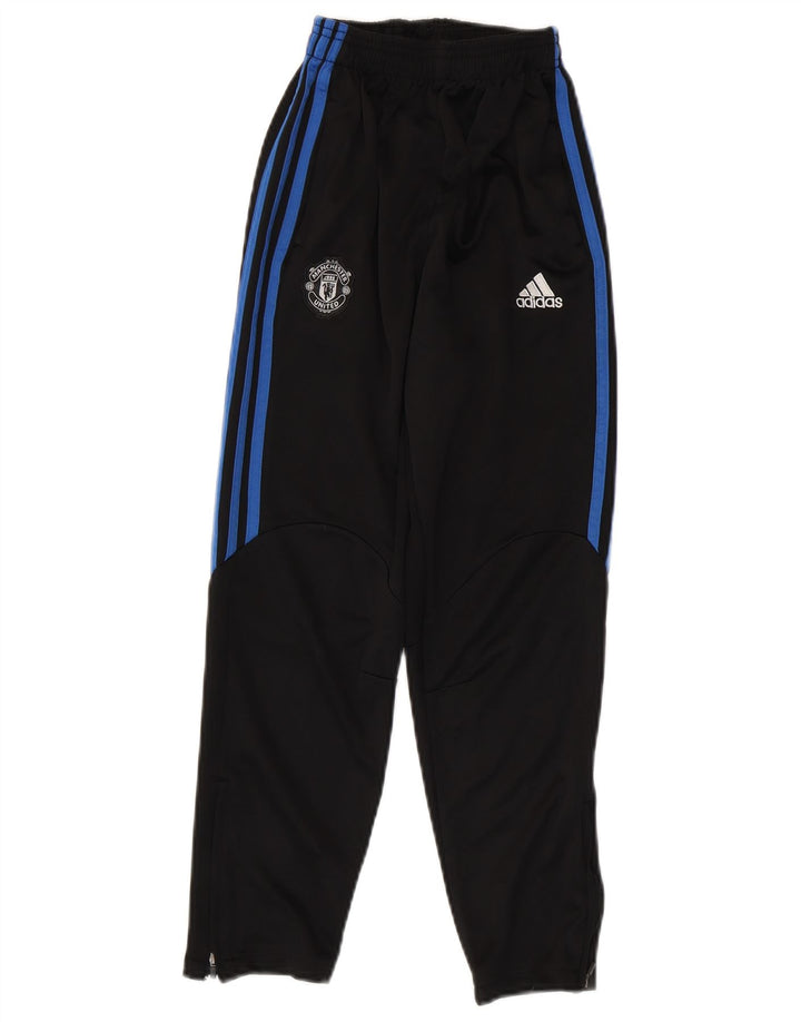Pantaloni de trening ADIDAS pentru băieți Manchester United Graphic 15-16 ani, negru