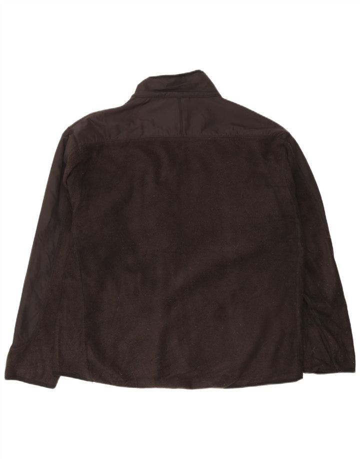 Jachetă fleece pentru bărbați Chaps UK 42 XL Poliester color bloc negru