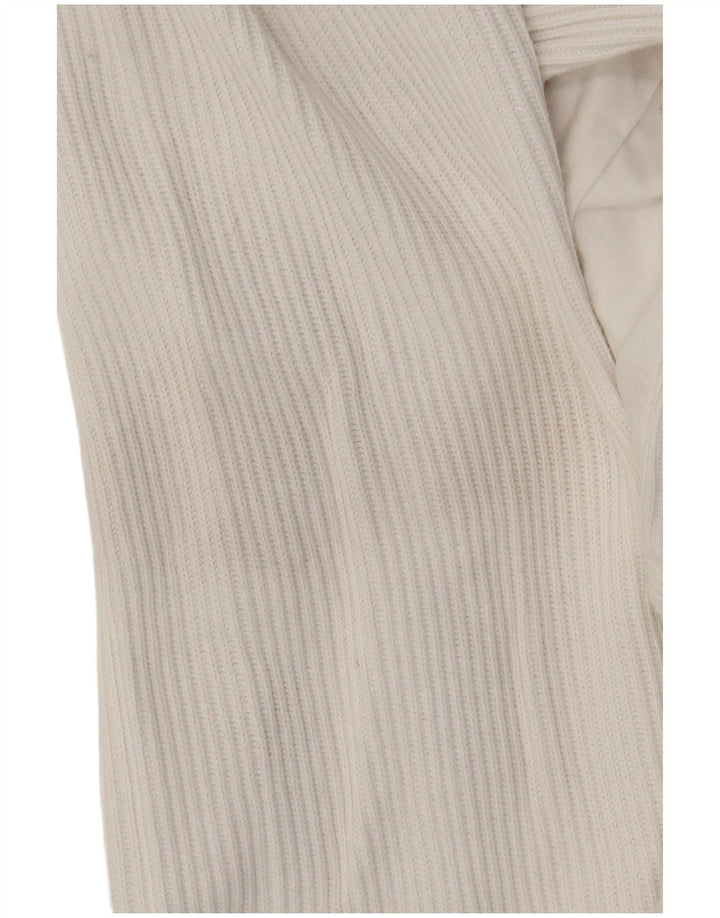 Pulover pentru femei Together Graphic cu fermoar și gât UK 10/12 Medium White