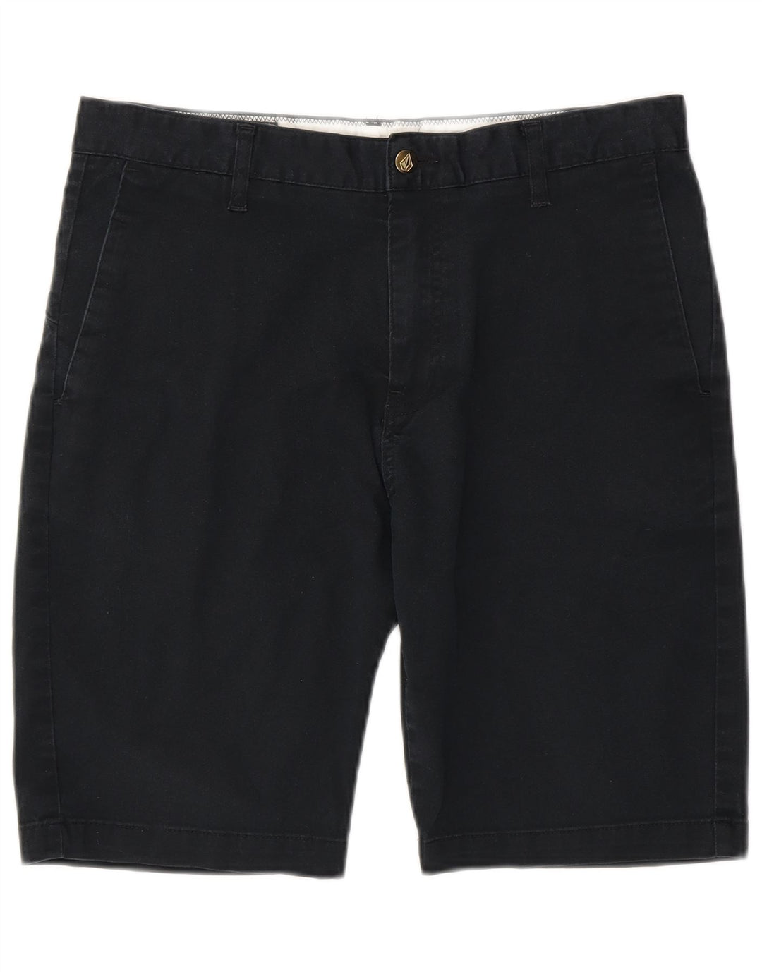 Pantaloni scurți chino pentru bărbați Volcom W32, bumbac, albastru bleumarin mediu