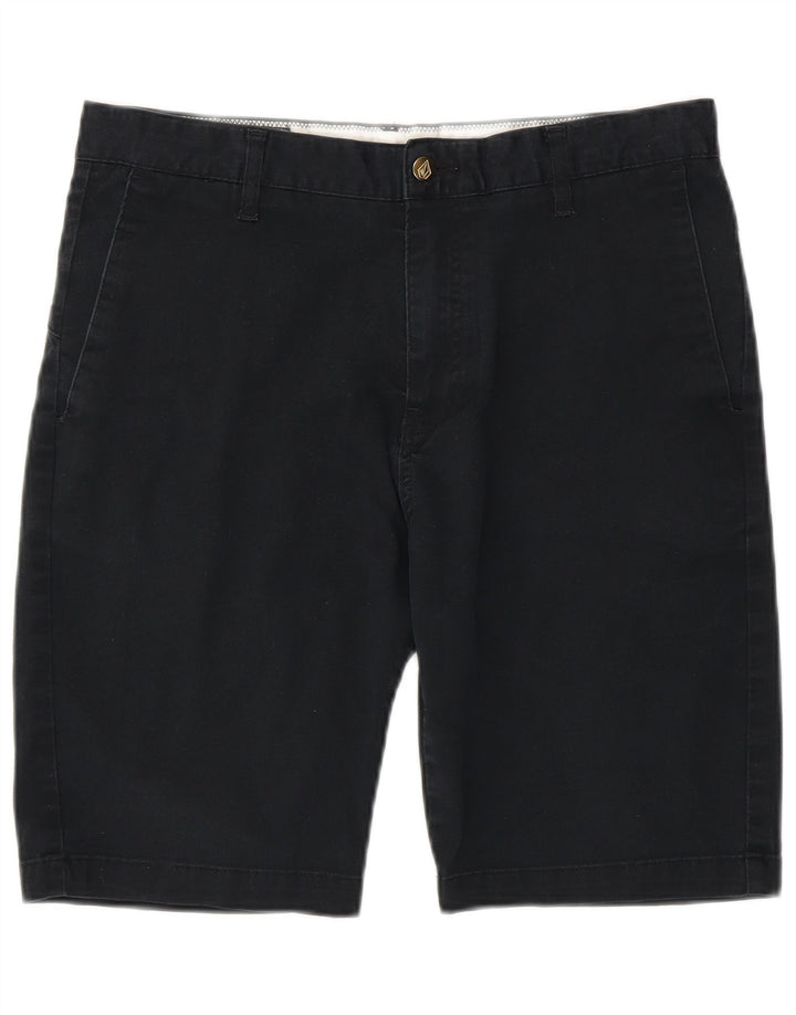 Pantaloni scurți chino pentru bărbați Volcom W32, bumbac, albastru bleumarin mediu