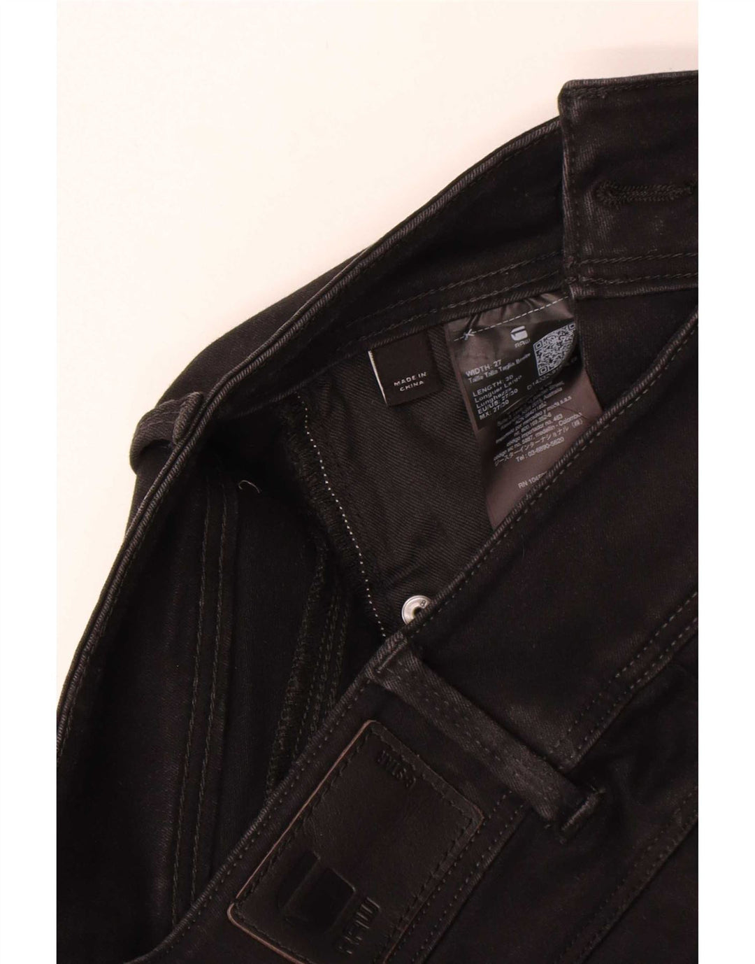 Blugi G-Star pentru femei Lynn Skinny W27 L30 Poliester negru