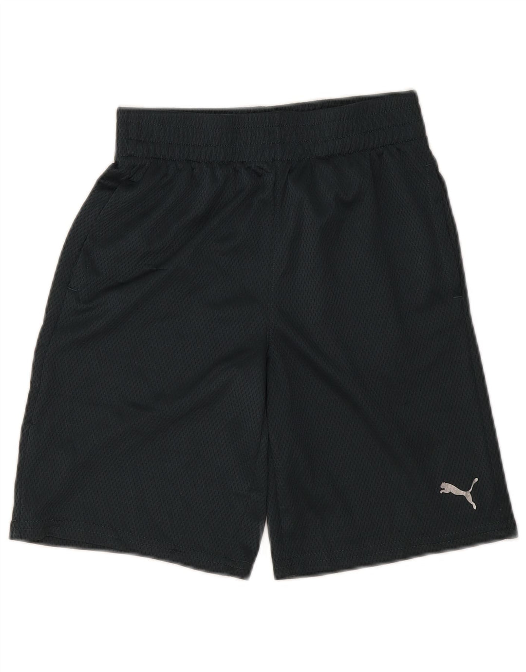 Pantaloni scurți sport Puma pentru băieți 10-11 ani poliester negru mediu
