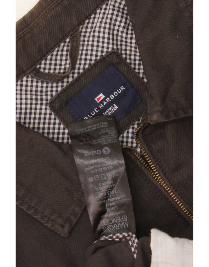 Marks & Spencer pentru bărbați Blue Harbour Bomber Jacket UK 40, mare, maro, bumbac