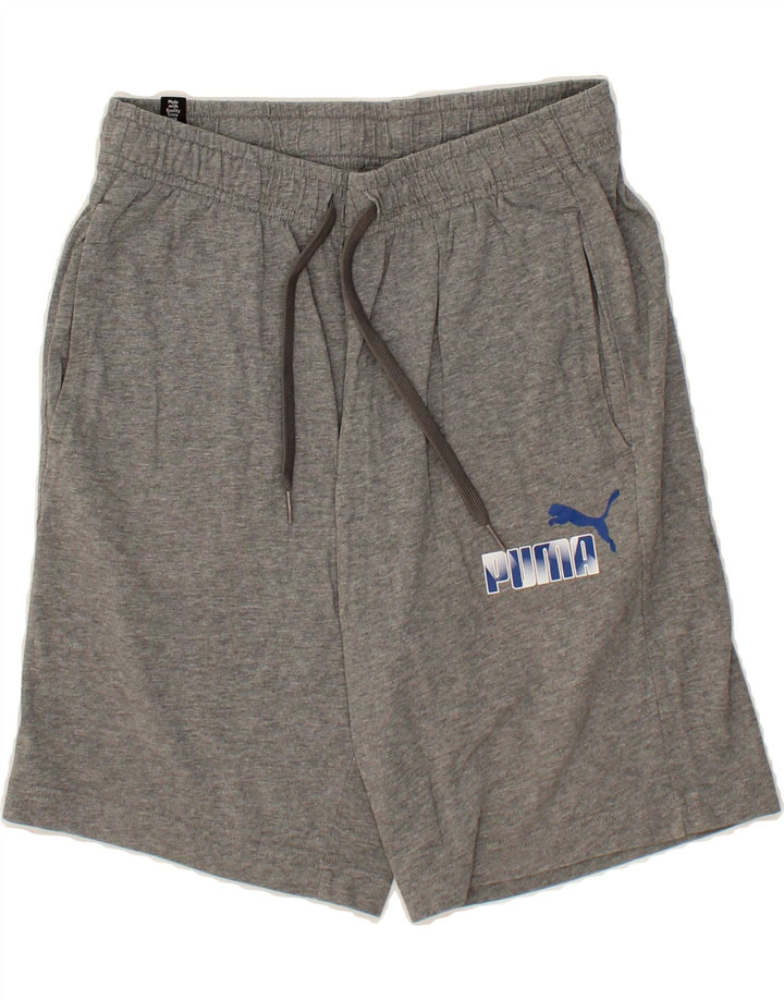PUMA Mens Graphic Sport Shorts Small  Grey Cotton Vintage Puma and Second-Hand Puma from Messina Hembry 