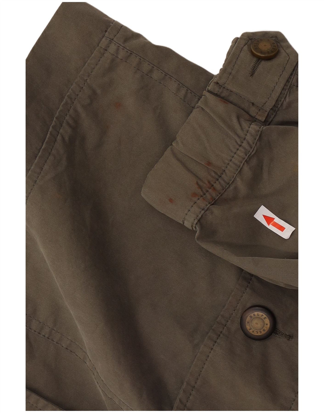 Jachetă parka cu glugă pentru bărbați Belfe IT 52 XL bumbac kaki