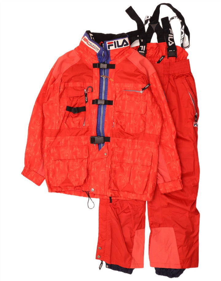 Set 2 piese pentru bărbați Fila Graphic Ski IT 48 Medium W30 L29 Roșu Colorblock