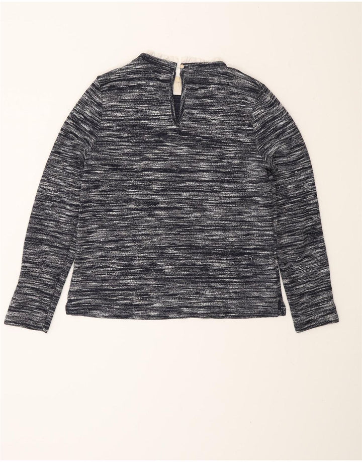Oasis Top pentru femei cu mânecă lungă UK 12 Medium Bleumarin Pete