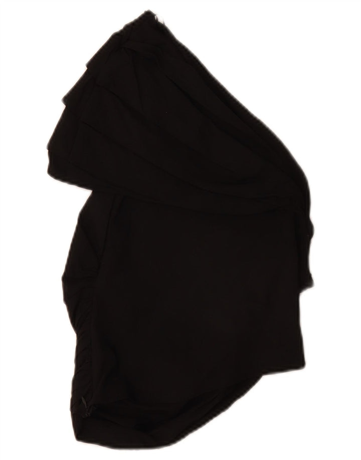 Top Crop pentru un umăr pentru femei Zara UK 12 Medium Negru