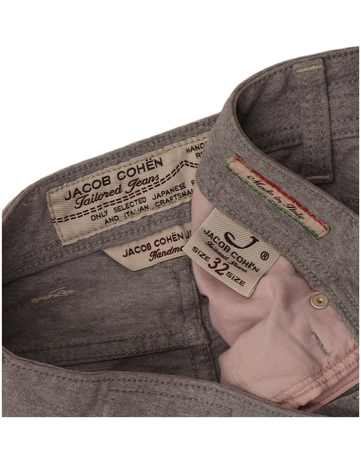 Pantaloni scurți casual pentru bărbați Jacob Cohen W32 bumbac gri mediu