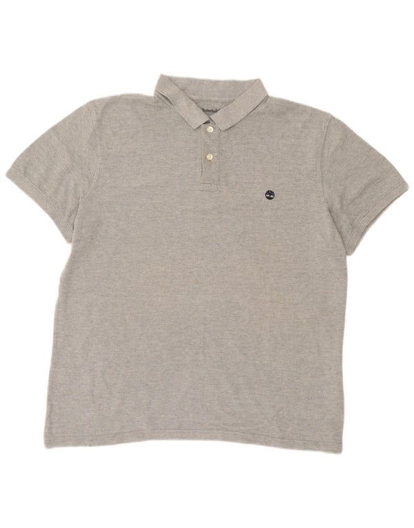 Tricou polo pentru bărbați Timberland XL, bumbac cu pete gri
