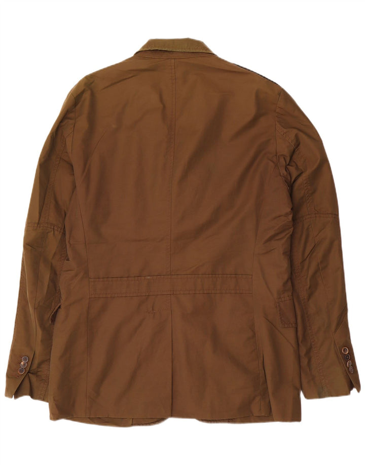 Massimo Dutti Jachetă pentru bărbați cu 3 nasturi EU 52 Bumbac maro mare