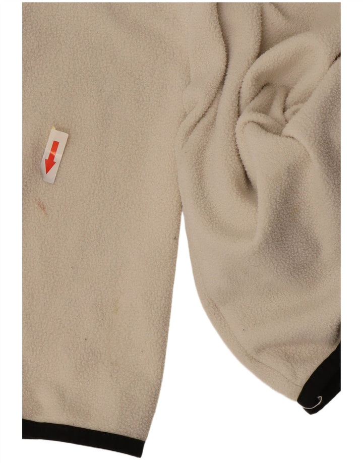 Pulover The North Face pentru bărbați, cu gât cu nasturi, din lână, poliester alb mic