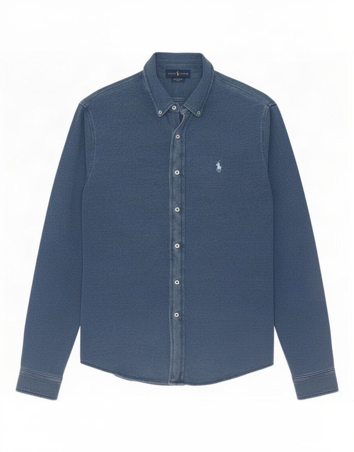 Cămașă pentru bărbați Ralph Lauren, mare, albastru, bumbac