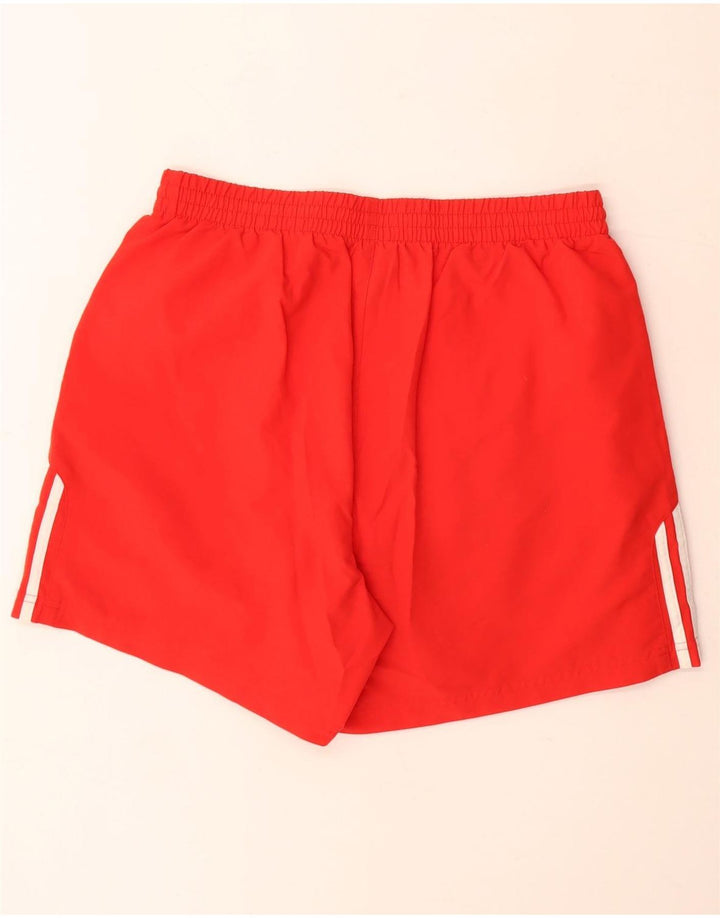 Pantaloni scurți sport adidas pentru bărbați, poliester roșu mare