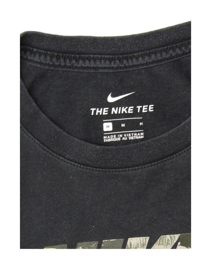 NIKE Mens Graphic T-Shirt Top Medium Navy Blue Cotton Vintage Nike and Second-Hand Nike from Messina Hembry 