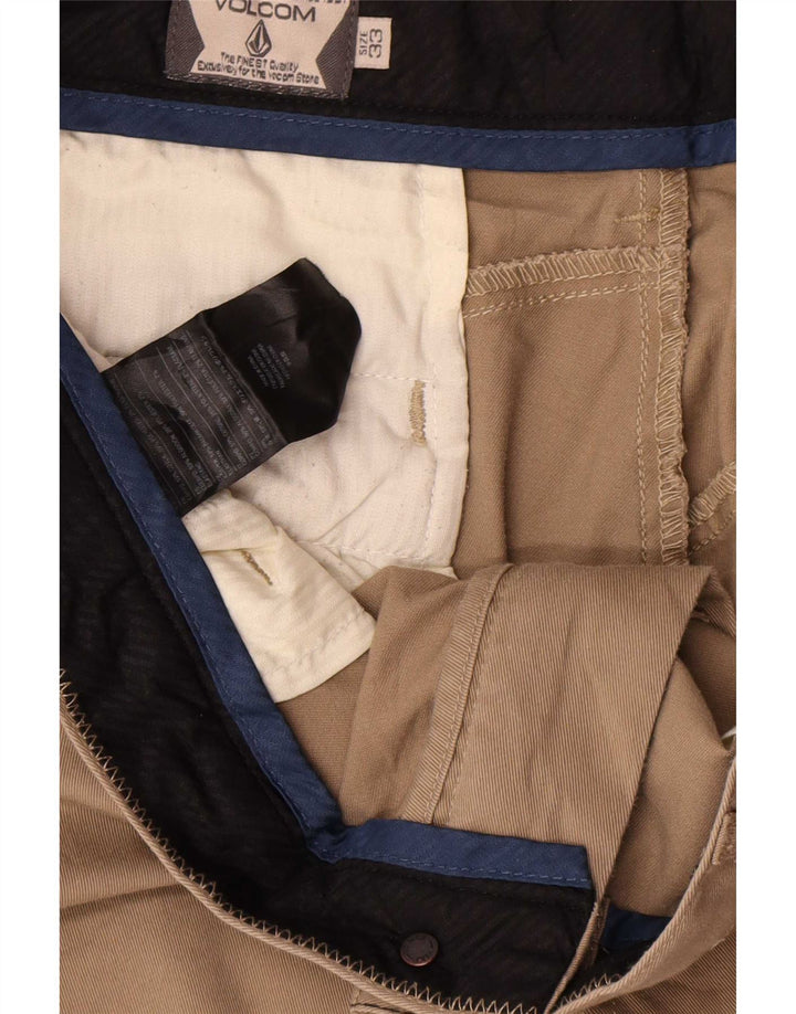 Pantaloni scurți chino pentru bărbați Volcom W33, bumbac mediu bej