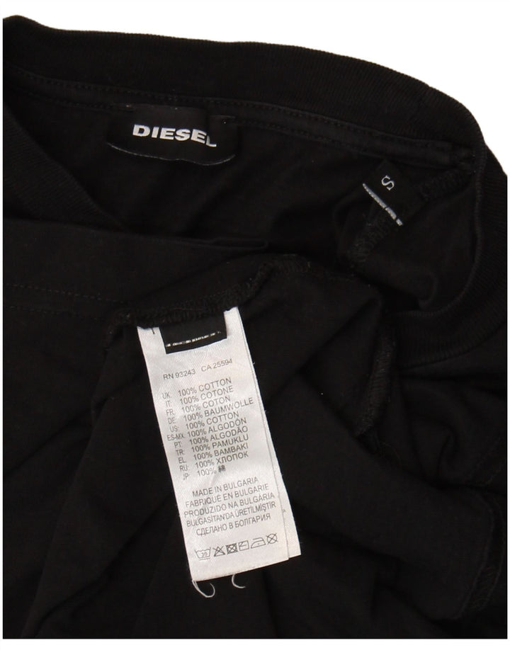 Tricou grafic pentru bărbați Diesel Top mic, negru, bumbac