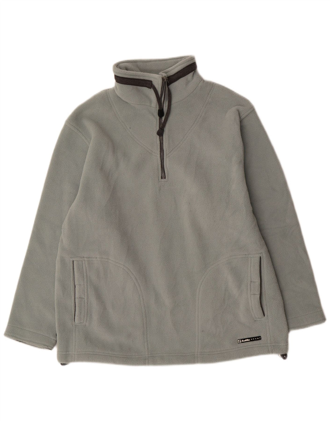 Pulover LOTTO pentru bărbați, cu fermoar și gât, XL, poliester albastru