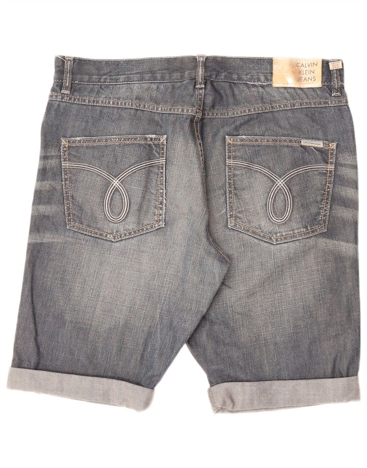 Pantaloni scurți din denim pentru bărbați CALVIN KLEIN W34 Large Blue