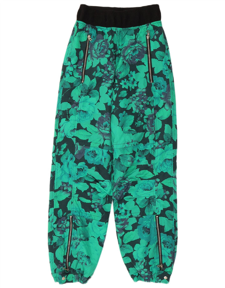 Belfe & Belfe Pantaloni de schi pentru femei IT 42 Medium Green Floral Nylon