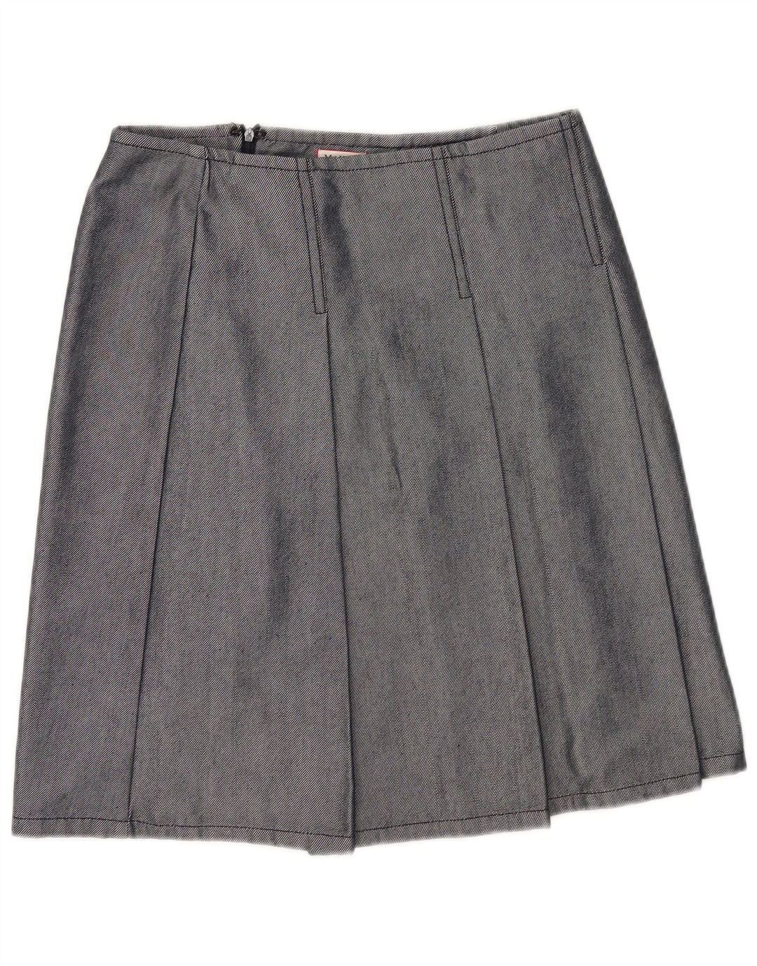 Max & Co. Fusta plisată pentru femei UK 12 Medium W30 Bumbac bleumarin
