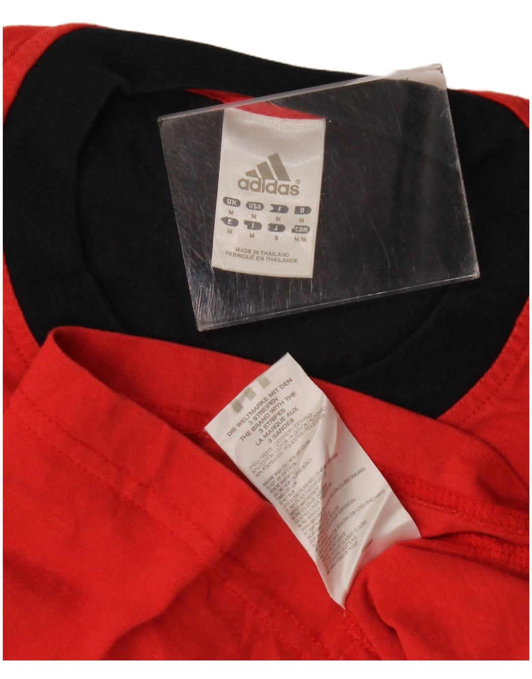 Tricou grafic pentru bărbați Adidas Top, bumbac roșu mediu